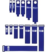 Heavy-Duty and Super-Stretch Wrap-It Storage Straps - Assorted 14-Pack (Sapphire Blue) - Hook and...