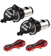 Ohleats Car Cigarette Lighter Socket, 12V Waterproof Auto Cigarette Lighter Adapter with Extensio...