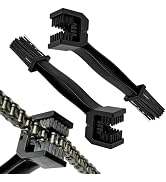 VCYOPN 2PCS Motorcycle Chain Washer, Double-Ended Chain Gear Cleaning Tool w/Three-Sided & Long B...