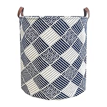 TeLUVHome 80L Waterproof Laundry Hamper in Family Leather Handle Laundry Basket in Dormitory