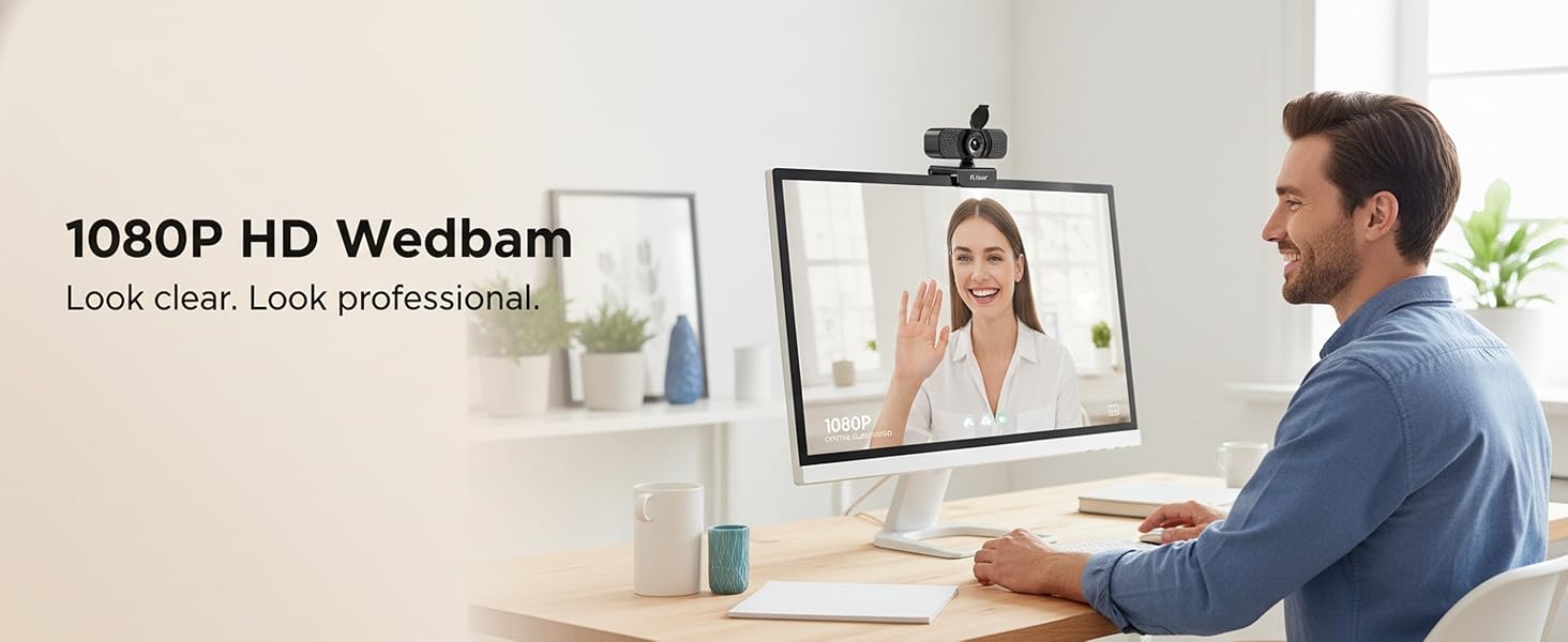 1080P HD Wedbam Look clear. Look professional.