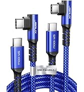 JSAUX USB C to USB C Cable 100W 2-Pack 6.6ft, USBC to USBC Fast Charging Cable, 5A Type Charging ...