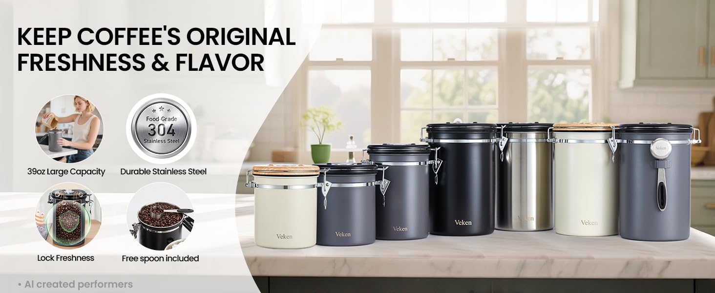 Veken coffee canister