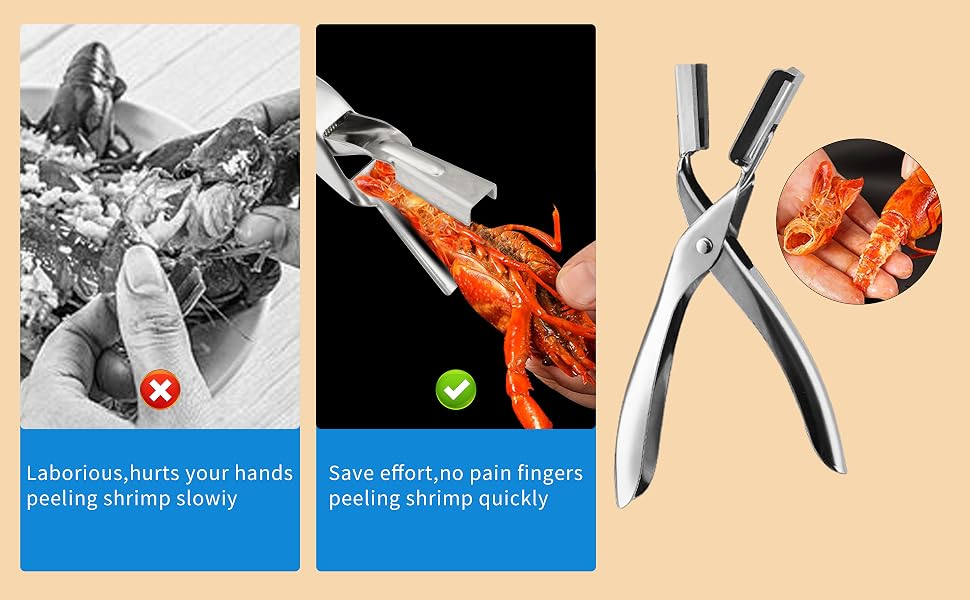 Save effort,no pain fingerspeeling shrimp quickly