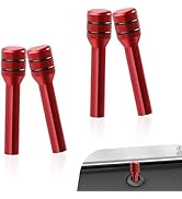 Dogary 4 PCS Car Door Lock Cover, Aluminum Interior Door Lock Pull Pins Replacement, with Rubber ...