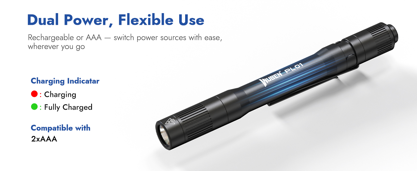 Rechargeable pen light