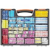Kuject Ultimate Heat Shrink Wire Connectors, 1500PCS Waterproof Electrical Spade Connectors kit, ...