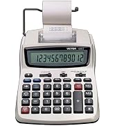 Victor Printing Calculator, 1208-2 Compact and Reliable Adding Machine with 12 Digit LCD Display,...