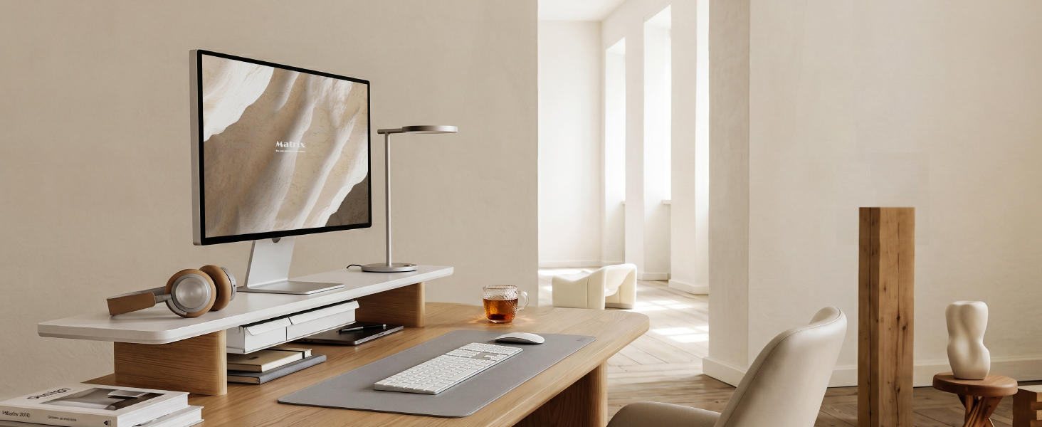 monitor stand white