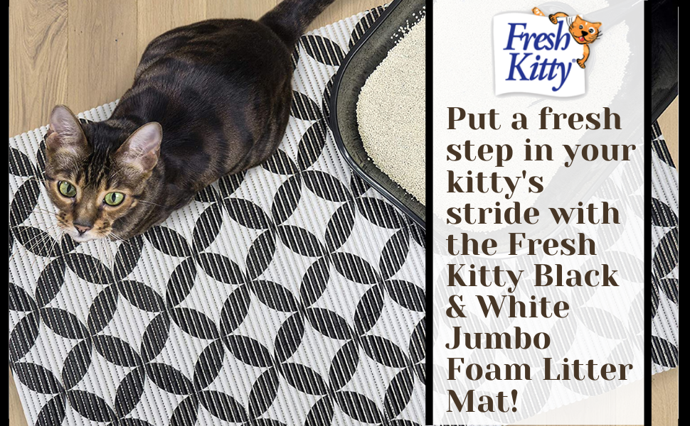 Durable XL Jumbo Foam Litter Box Mat