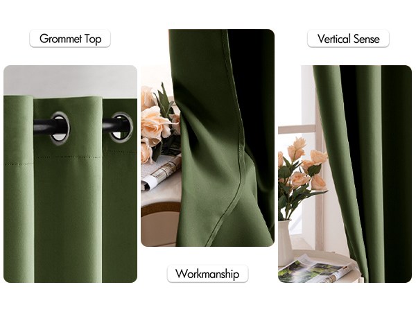 Curtain panel sets decor black out thermo block sun privacy energy efficient lightweight solid