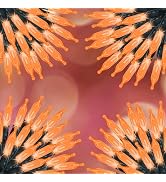 ILLUMINEW Orange Halloween Lights, 4 Pack 196ft 150 Count String Lights, Plug-in Waterproof Fall ...