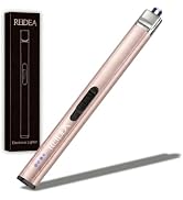 REIDEA Electric Lighter, R1 Pro Windproof Flameless USB Rechargeable Arc with Safe Button and Pow...