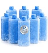 Alipis 8Pcs Ice Packs for Lunch Boxes: Reusable Freezer Packs for Cooler Bags - 4.5" Small Ice Bl...