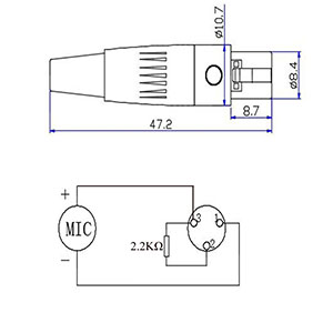 lavalier microphone for AKG transmitter