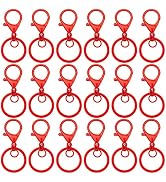 30Pcs Lobster Claw Clasps Keychain for Jewelry Making,Metal Lobster Clasp Swivel Trigger Clips wi...