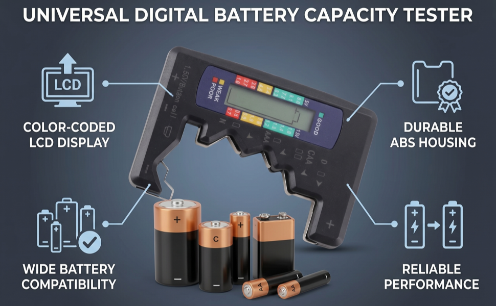 Digital Battery Capacity Tester