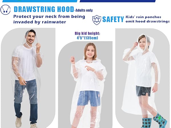 ponchos family pack