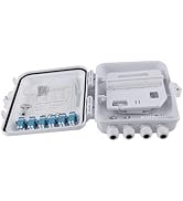 Eardion 12 Core Fiber Distribution Box, 12 Port FTTH Fiber Distribution Box Splitter Box- Fiber O...