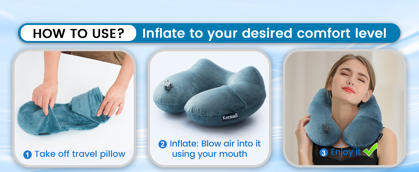 inflatable neck pillow
