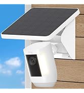 2-in-1 Solar Panel Charging Mount for Ring Cameras,4W Solar Charger for Ring Outdoor Cam Plus,Sti...
