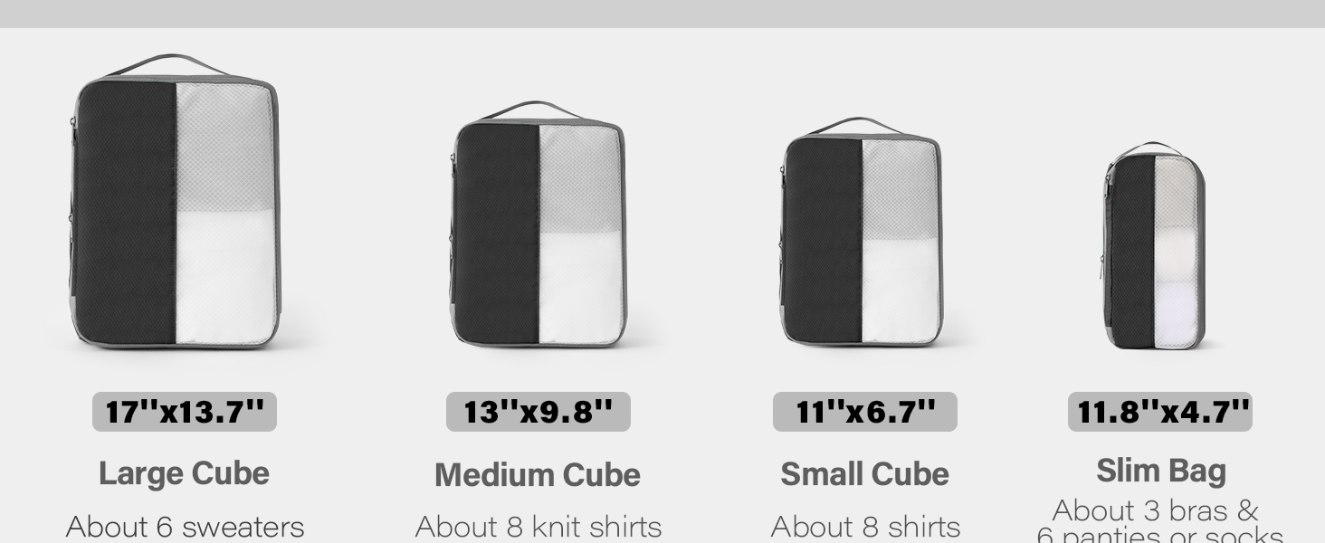 compression packing cubes