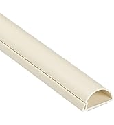 D-Line Half Round Cord Hider, Patented Cable Cover, Hide TV Wall Mount Wires, Raceway for Cords, ...