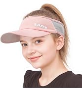 Sukeen Kids Sun Visor Hats for Girls Boys,Lightweight Sports Hat UPF50+ Sun Hat Cooling Headwear ...