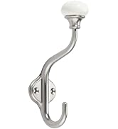 TUNNY 5 Pack Towel Hook - Matte Nickel Brushed Ceramic Coat Hook Hook Wall Hook entryway Hang Tow...