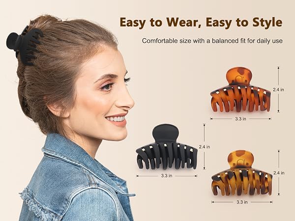 Medium Matte Hair Claw