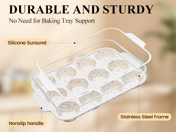 silicone muffin pan for baking