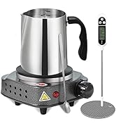 SAEUYVB Candle Making Kit with Wax Melter, Thermometer, Pouring Pot and Supplies for Beginners