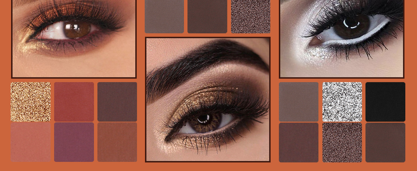 Matte Eyeshadow Palette Pro 18 Colors Pigmented Shimmer Glitter Eye Shadow Palette