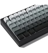 Rainy75 PBT Key caps, Double Shot Shine Through Custom Keycaps, Gradient Keycaps Cherry Profile, ...