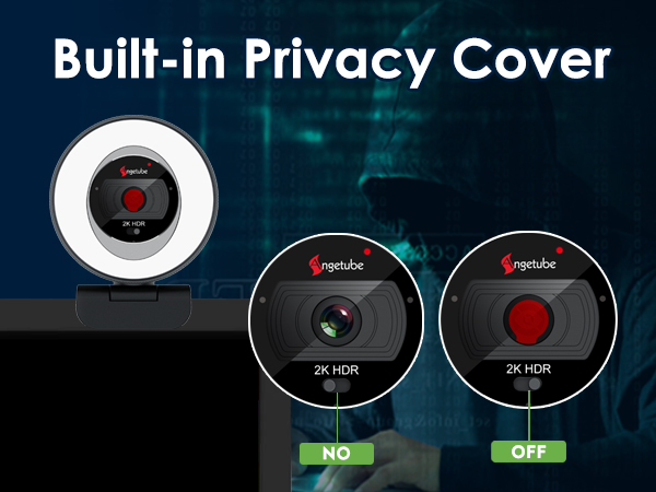 webcam with privacy cover