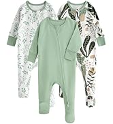 Yoofoss Baby Pajamas 100% Organic Cotton Baby Sleepers for Newborn 0-3 3-6 6-9 Months Boys Girl C...
