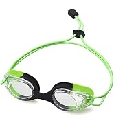 Vvinca Kids Swim Goggles with Bungee Strap No Leaking Anti Fog Toddler Goggles with Quick Adjust ...
