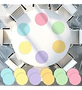 JarThenaAMCS 12PCS 12'' Pastel Dry Erase Dots Circles Spots Decals Colorful Waterproof Removable ...