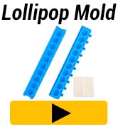 Beasea Lollipop Molds with 50 Paper Sticks