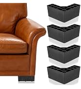 3 Inch L-Shaped Furniture Legs Replacement, 4PCS 7.5cm Height Couch Feet with 12 Screws, Plastic ...