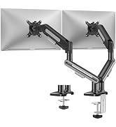 MOUNTUP Dual Monitor Mount Holds 4.4-26.5lbs, Heavy Duty Monitors Arm for 39 37 34 32 27inch,Doub...