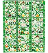 Ozepao 24 Sheets St Patricks Day Stickers for Kids Irish Day Stickers Accessories for Party Favor...