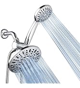 AquaDance 7" Premium High Pressure 3-Way Rainfall Combo for The Best of Both Worlds - Enjoy Luxur...