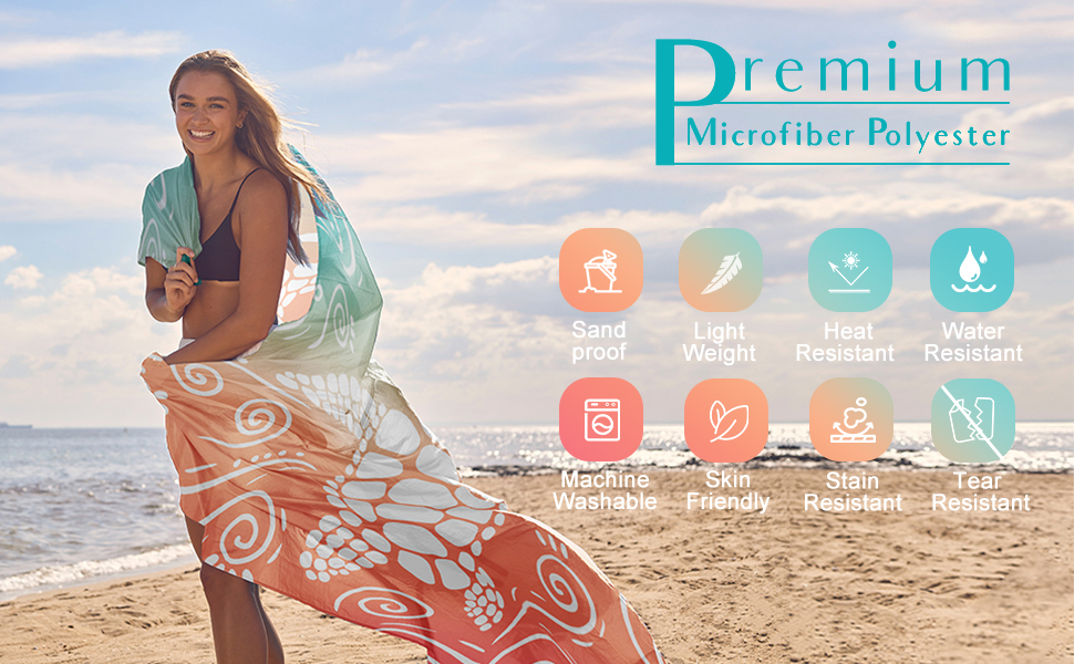 Beach Blanket Waterproof Sandproof