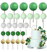 ASTARON 50 Pcs Ball Cake Topper Sticks Mini Balloons for Cake Decorating Supplies Foam Balls Cake...