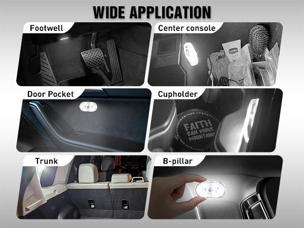 Nilight Wireless Magnetic white LED Interior Lights wide application