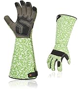 Vgo... 1 Pair Gardening Gloves Ladies,Safety Work Gloves,Long Sleeves Gauntlet,Puncture Proof,Tou...