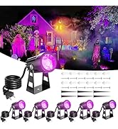 Black Light Outdoor,3W Halloween Blacklight Spotlight IP67 Waterproof Landscape Lighting with Sta...