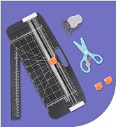 ZEQUAN Paper Trimmer Set, 12'' Creasing Paper Cutter and 5mm Corner Cutter and a Plastic Scissors...