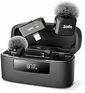 Sofn Wireless Lavalier Microphone for iPhone and Android(Lightning & USB-C),Lapel Mini Mic with 3...